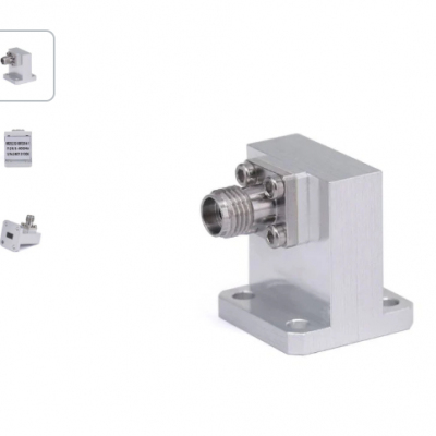 WR-28 to 2.92mm Female Right Angle Waveguide to Coax Adapter with UBR320 Flange | 26.5 - 40GHz Profile Picture