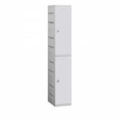 12" Wide Double Tier Plastic Locker - 1 Wide - 6 Feet High - 18 Inches Deep Profile Picture