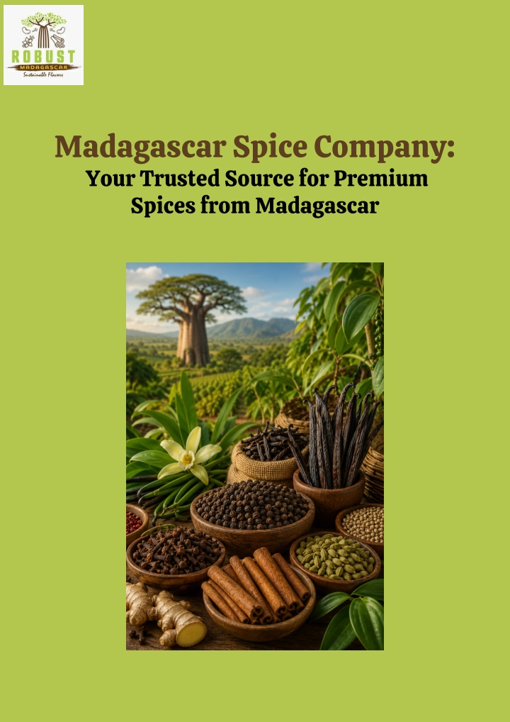 PPT - Madagascar Spice Company  Your Trusted Source for Premium Spices from Madagascar PowerPoint Presentation - ID:14874114