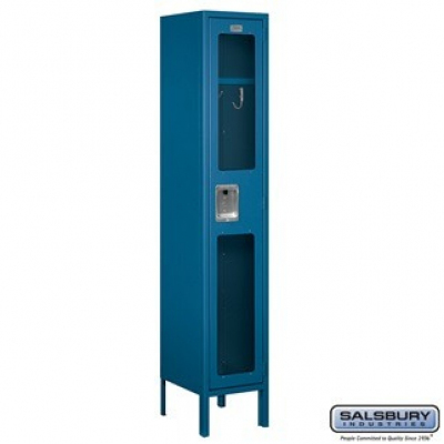 12" Wide Single Tier See-Through Metal Locker - 1 Wide - 5 Feet High - 12 Inches Deep Profile Picture