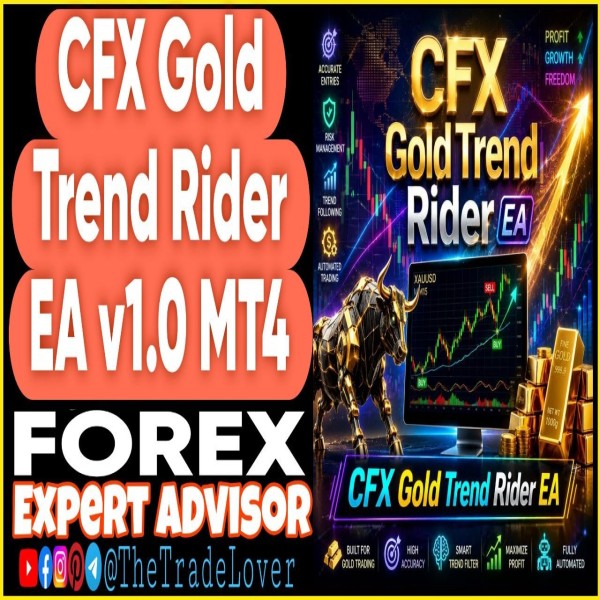 CFX Gold Trend Rider V2 EA v1.0 MT4 (Works on Build 1471) | Forex Robot | MT4 Expert Advisor - The Trade Lovers