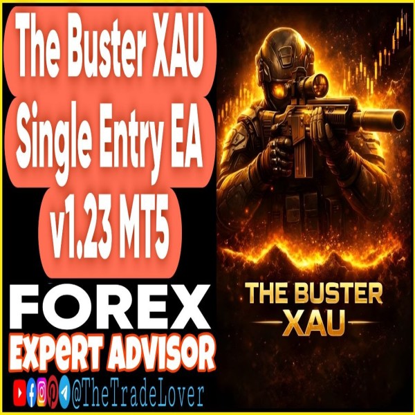 The Buster XAU Single Entry EA v1.23 MT5 + Presets (Works on Build 6061) | Forex Robot | MT5 Expert Advisor - The Trade Lovers