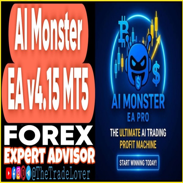 Ai Monster EA v4.1.5 MT5 + Presets (Works on Build 6061) | Forex Robot | MT5 Expert Advisor - The Trade Lovers