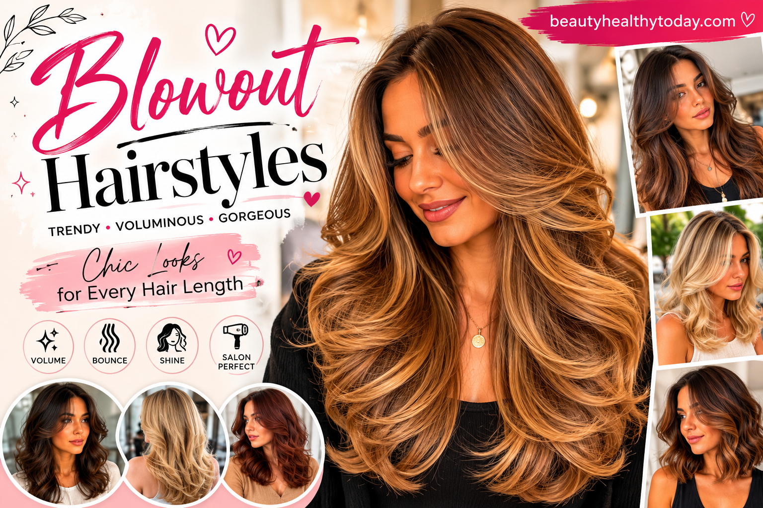 Blowout Hairstyles: 25+ Trendy Voluminous Looks for Every Hair Length