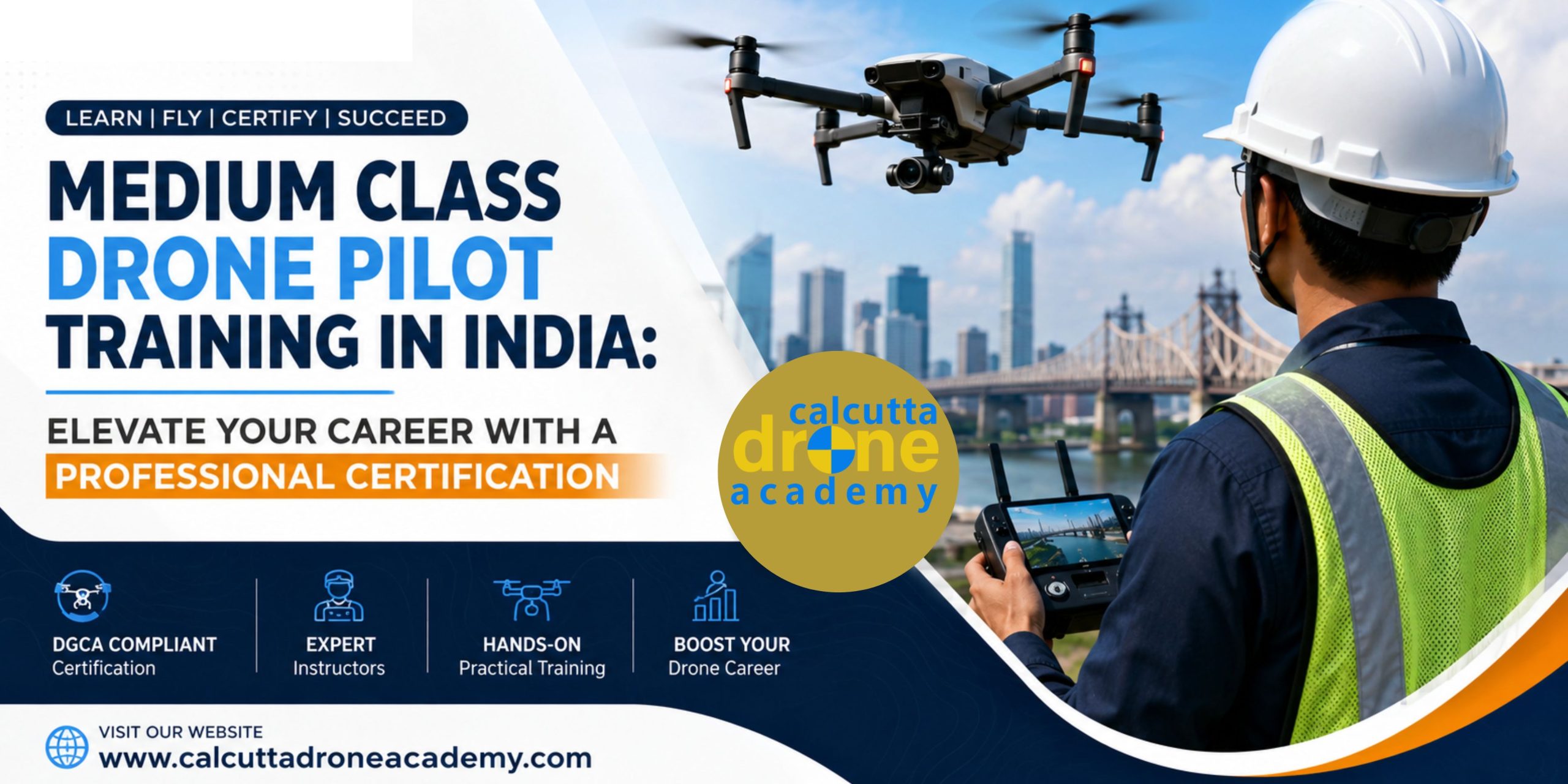 Medium Class Drone Pilot Training in India: Elevate Your Career with a Professional Certification