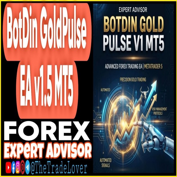 BotDin GoldPulse EA v1.5 MT5 (Works on Build 6061) | Forex Robot | MT5 Expert Advisor - The Trade Lovers