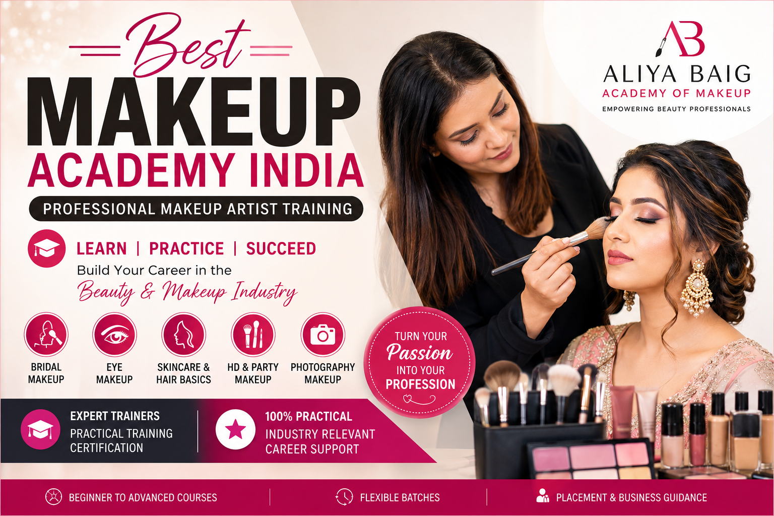Best Makeup Academy India – Professional Makeup Artist Training