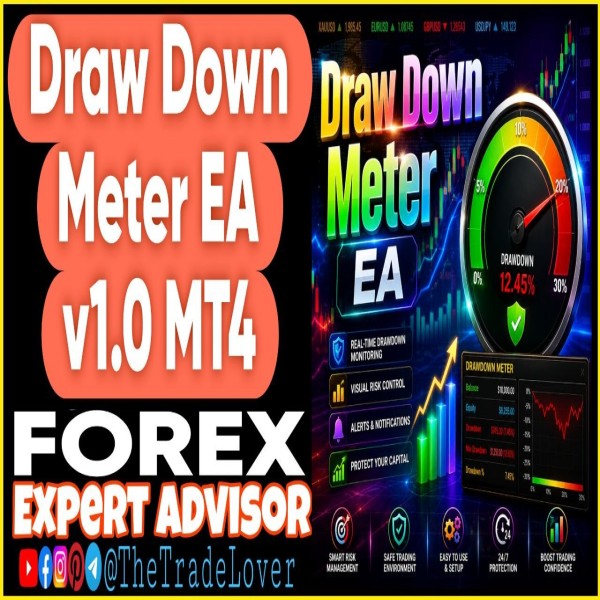 Draw Down Meter EA v1.0 MT4 (Works on Build 1471) | Forex Robot | MT4 Expert Advisor - The Trade Lovers