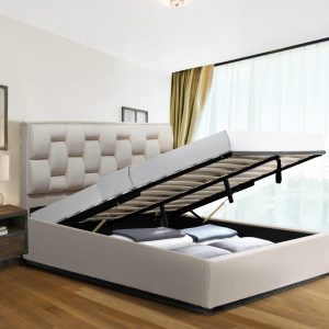 Buy Wellington Cream Plush Velvet Ottoman Bed | Furnishings Direct