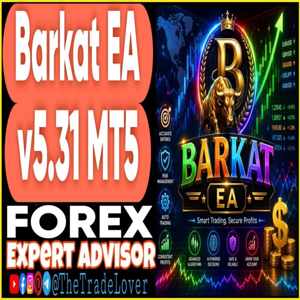 Barkat EA v5.31 MT5 (Works on Build 6061) | Forex Robot | MT5 Expert Advisor - The Trade Lovers