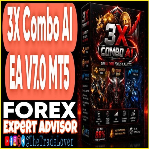 3X Combo AI EA v7.0 MT5 (Works on Build 6061) | Forex Robot | MT5 Expert Advisor - The Trade Lovers