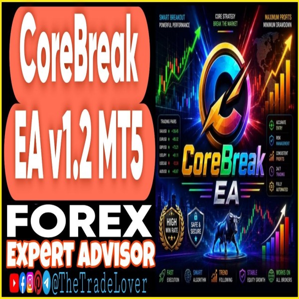 CoreBreak EA v1.25 MT5 (Works on Build 6182) | Forex Robot | MT5 Expert Advisor - The Trade Lovers