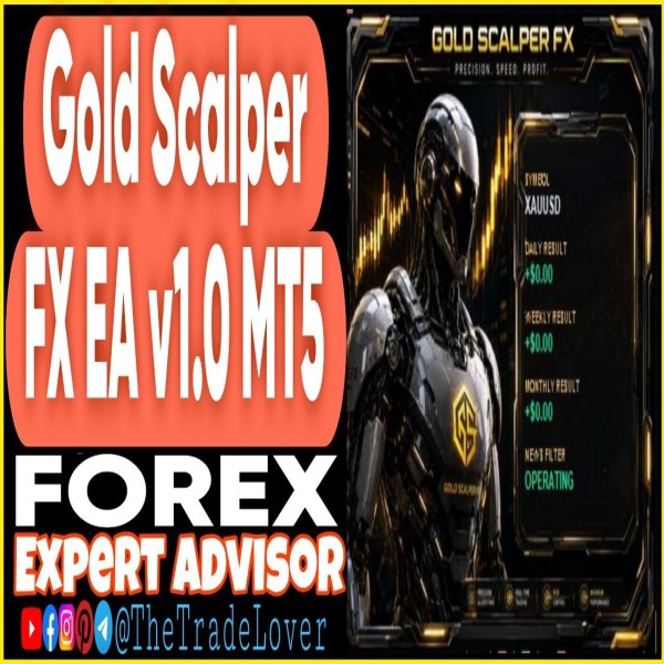 Gold Scalper FX EA v1.0 MT5 (Works on Build 6182) | Forex Robot | MT5 Expert Advisor - The Trade Lovers