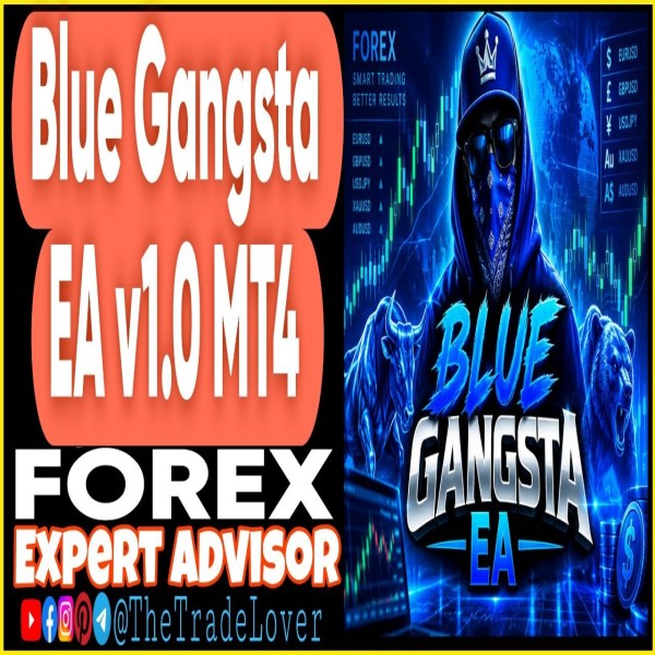 Blue Gangsta EA v1.0 MT4 (Works on Build 1471) | Forex Robot | MT4 Expert Advisor - The Trade Lovers