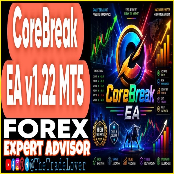 CoreBreak EA v1.22 MT5 (Works on Build 6061) | Forex Robot | MT5 Expert Advisor - The Trade Lovers