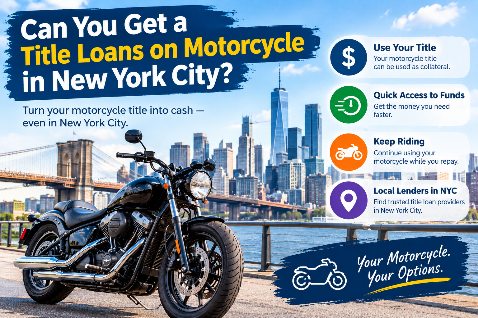 Can you get a title loans on motorcycle in New York City