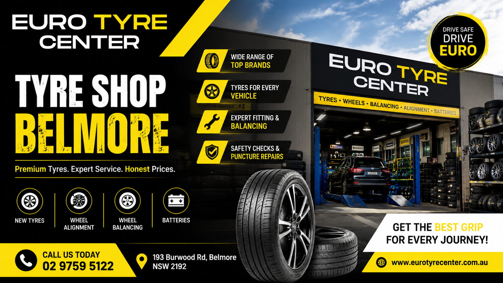 Tyre Shop Belmore | Quality Tyres & Expert Services