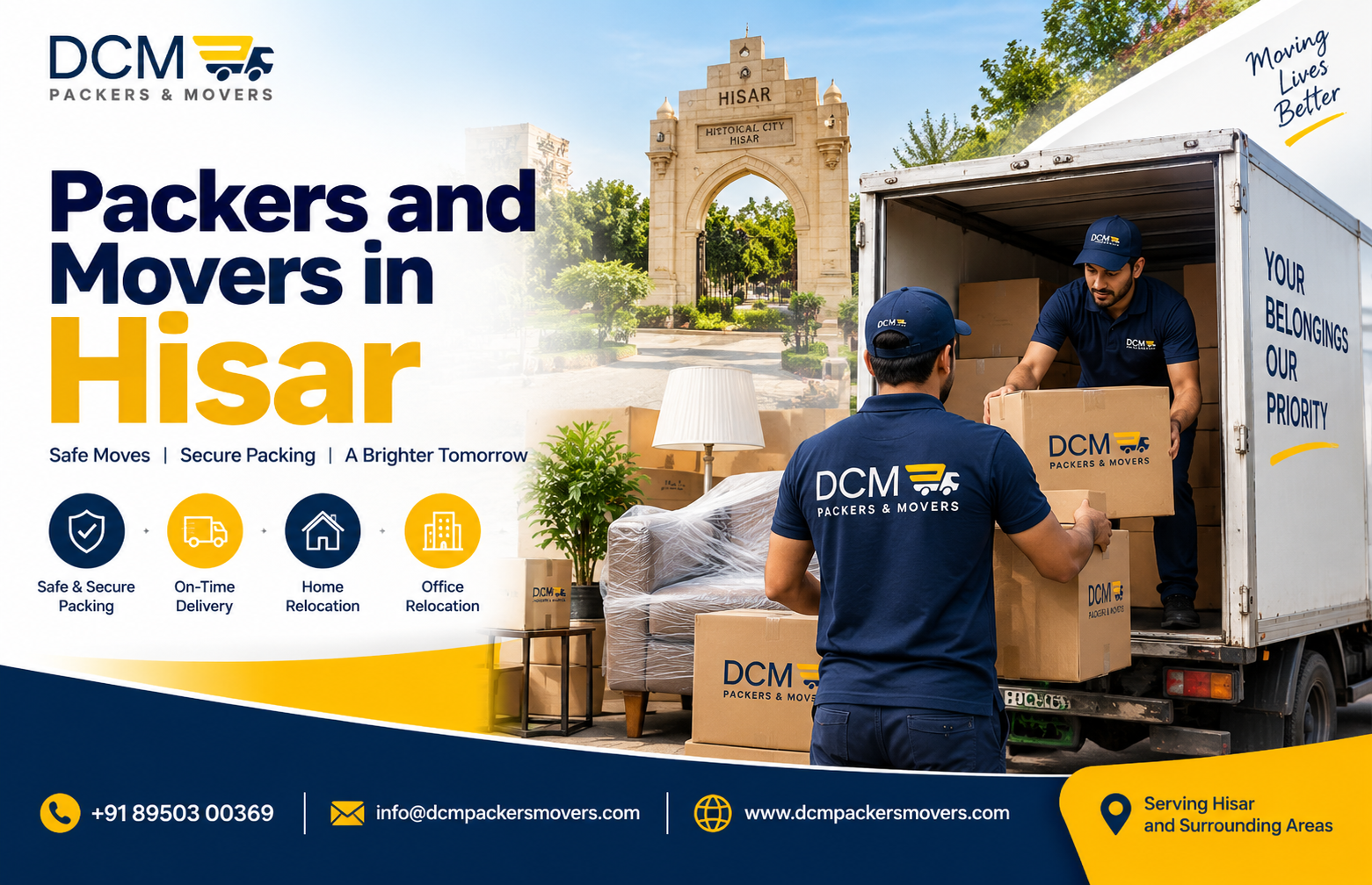 Packers and Movers in Hisar | Safe & On-Time Moves