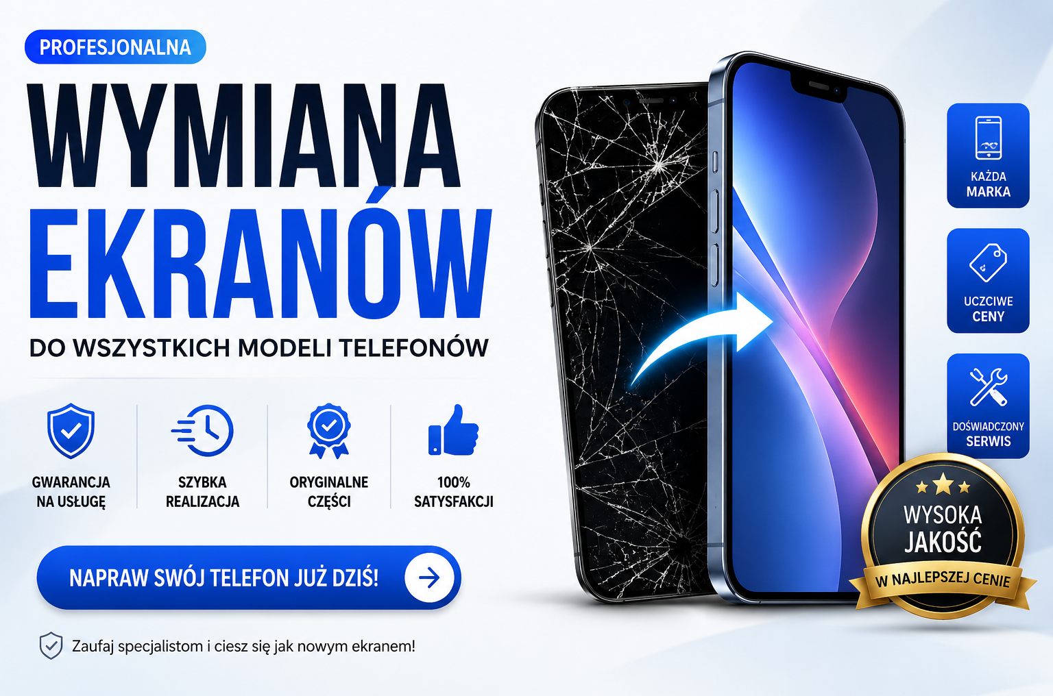 Naprawa telefonów Warszawa, iPhone, Samsung, iPad i **** Pixel
