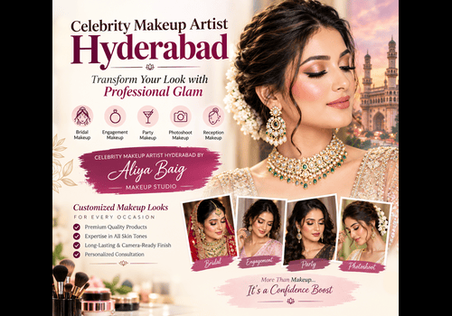 Celebrity Makeup Artist Hyderabad – Transform Your Look with Professional Glam