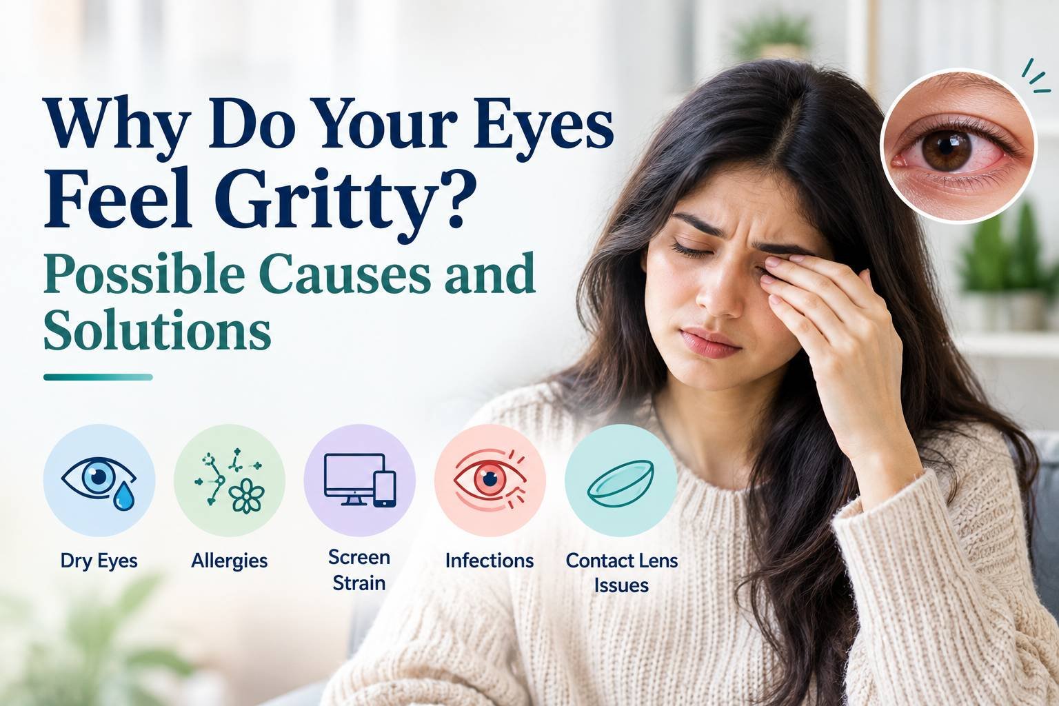 Why Do Your Eyes Feel Gritty? Possible Causes and Solutions