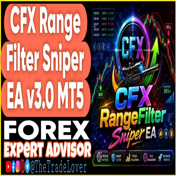 CFX Range Filter Sniper EA v3.0 MT5 (Works on Build 6182) | Forex Robot | MT5 Expert Advisor - The Trade Lovers