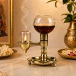 akhand diya brass