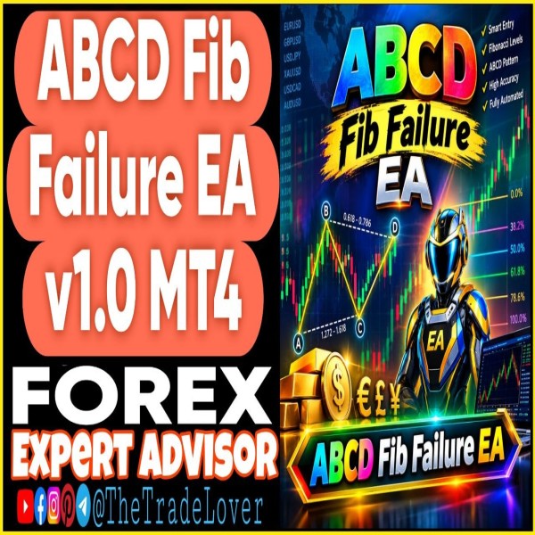 ABCD Fib Failure EA v1.0 MT4 (Works on Build 1471) | Forex Robot | MT4 Expert Advisor - The Trade Lovers