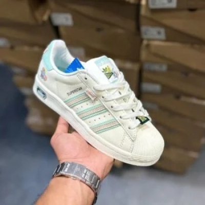 Superstar White Cartoon Edition – Playful Street Style Sneakers Profile Picture