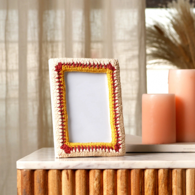 Golden Amber Beaded Elegance Photo Frame 4×6 Inch – Artisan Decor Profile Picture