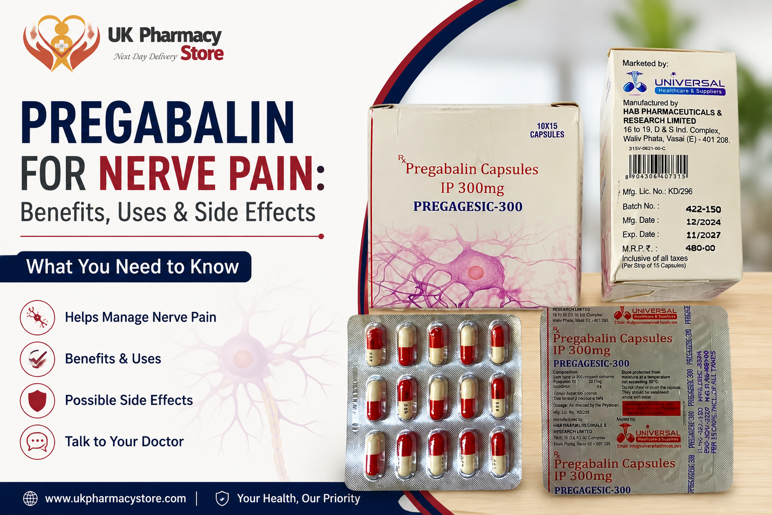 Pregabalin for Nerve Pain: Benefits, Uses & Side Effects