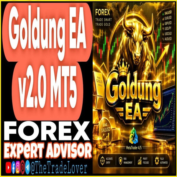 Goldung EA v2.0 MT5 + Presets (Works on Build 6230) | Forex Robot | MT5 Expert Advisor - The Trade Lovers