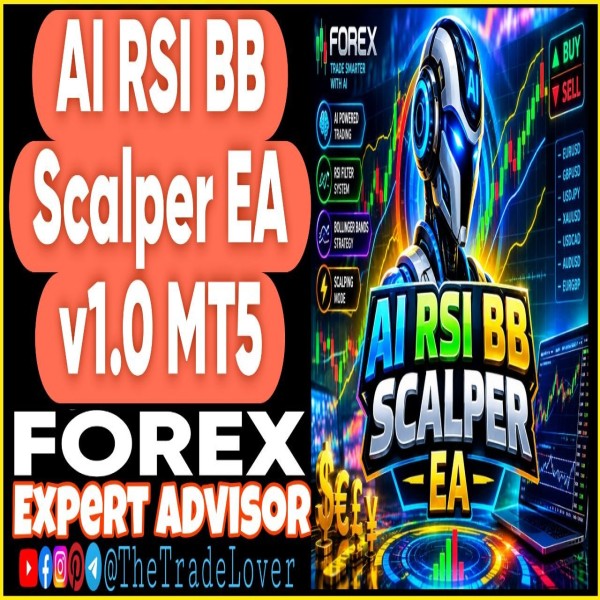 AI RSI BB Scalper EA v1.0 MT5 (Works on Build 6230) | Forex Robot | MT5 Expert Advisor - The Trade Lovers