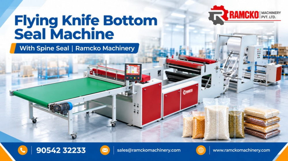 Industrial Packaging Solutions: Flying Knife Bottom Seal Machine With Spine Seal by Ramcko Machinery: ramckomachinery — LiveJournal