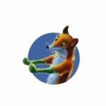 Fox in Peppergreen Socks